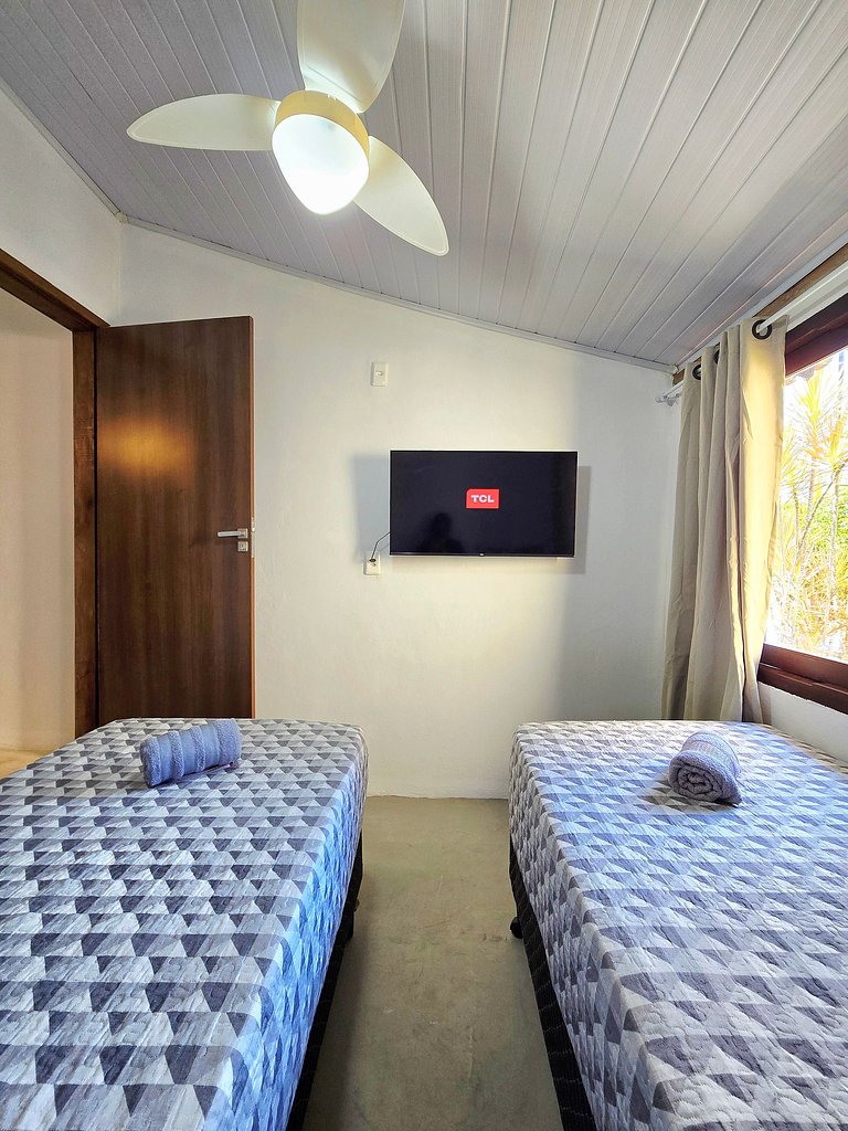 Econômica de 2 quartos Arraial 300m do Centro