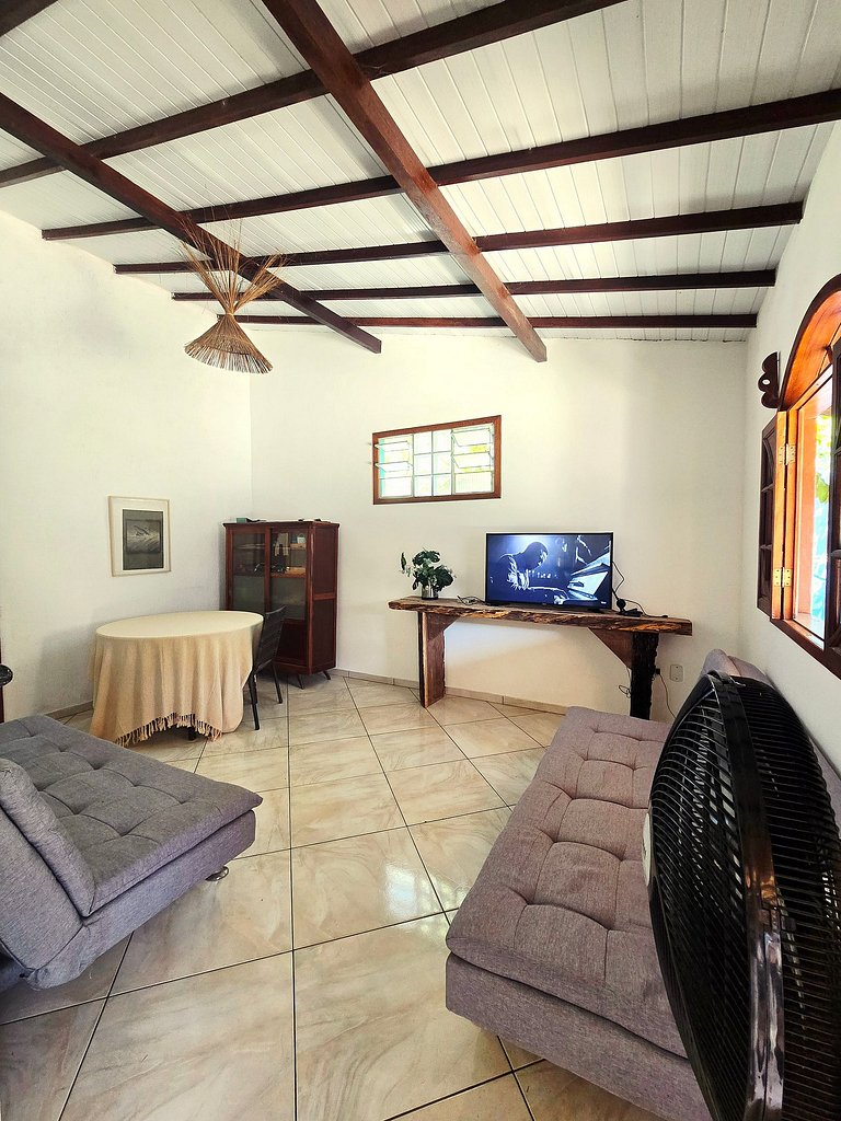 Casa branca 3 dormitórios no Arraial d'Ajuda