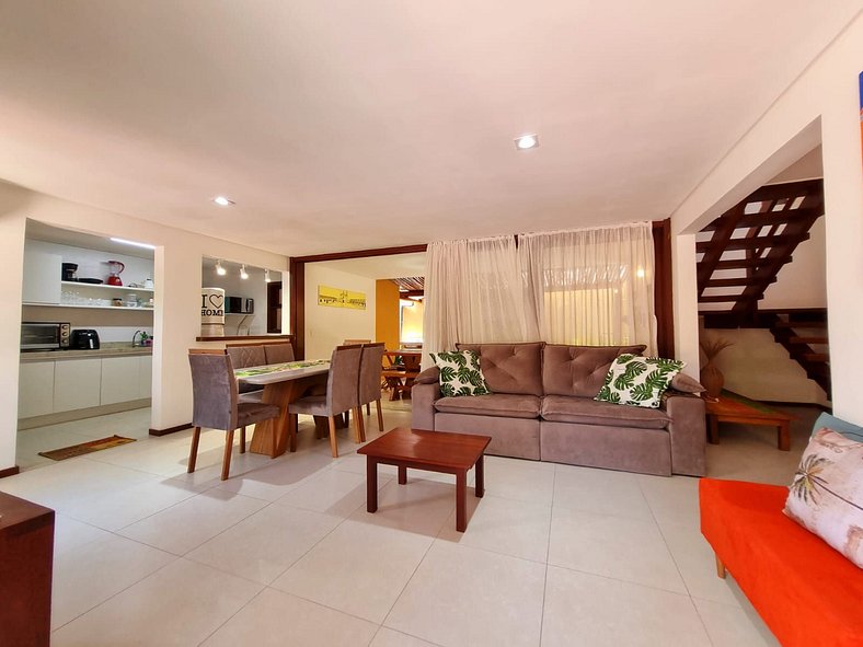 Casa Amarela Arraial de 3 quartos praia Araçaípe