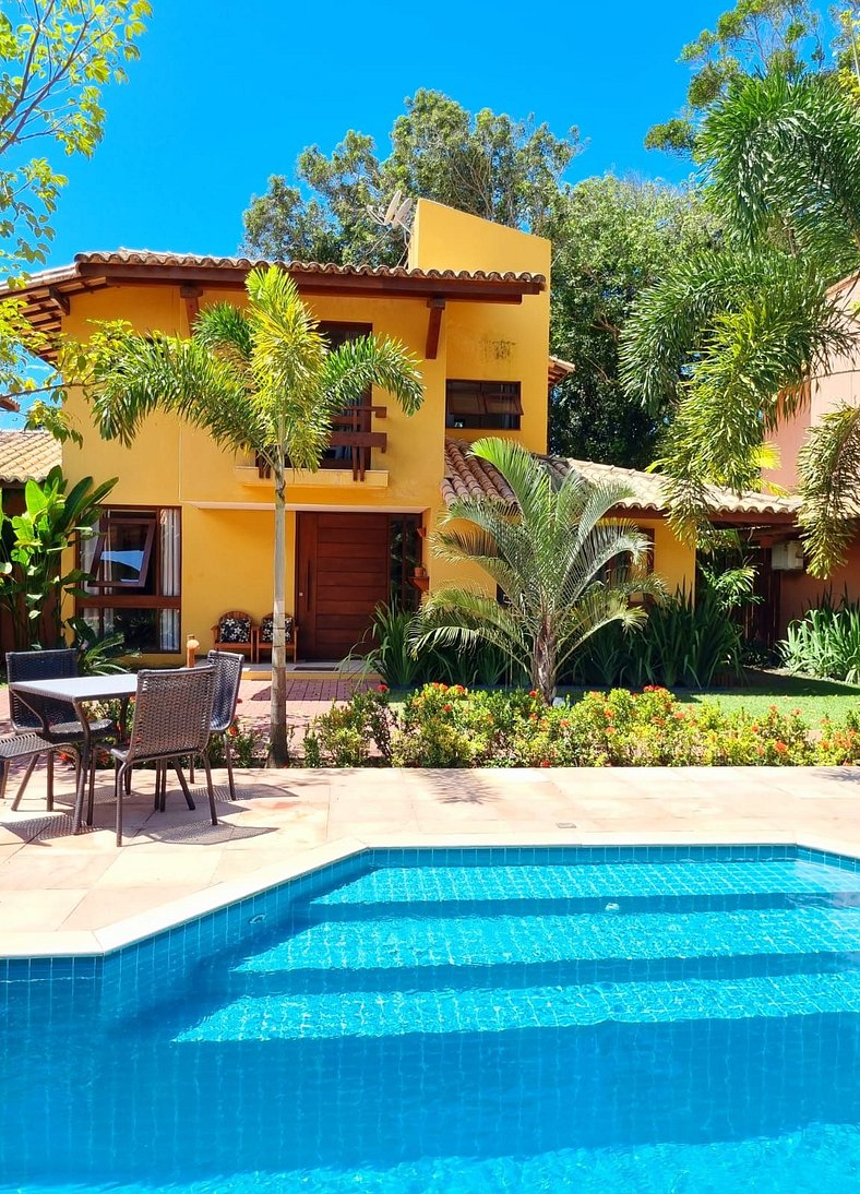 Top Houses Casa Amarela 3 quartos praia Araçaípe